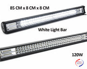 Auto Pearl 85cm LED Light Bar for Car, Cool White Light, 120W Waterproof High Brightness Driving Fog Light compatible with All Car (Pack of 1)