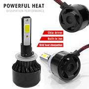 Auto Pearl 880/881/H27/H27SB Car LED Foglight Bulb, 80W 3500LM 6000K (White Light LED Foglight Bulb) (Pack of 2)