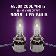 Auto Pearl 9005-6500K 320W (160W Each), 18000LM LED Headlight Bulb with rear cooling Fan for Car (Cool White Light LED Headlight Bulb)