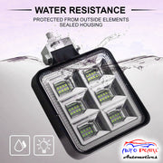 Auto Pearl Front fog lights 4Inch LED Work Light Headlight 12V-15W Driving Fog Lamp Spotlight compatible with All Bike and Car