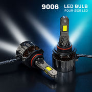 Auto Pearl 9006-6500K 320W (160W Each), 18000LM LED Headlight Bulb with rear cooling Fan for Car (Cool White Light LED Headlight Bulb)