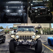 Auto Pearl 6cm 18W Mini Ultra Thin LED Work Light Spot Beam LED Pods Driving Lights 12V-60V Offroad Fog Lamps compatible with All Bike and Car