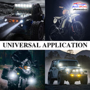 Auto Pearl 12LED Work Light, 20W Round Motorcycle Foglight Ultra Bright White light 12V Driving Spot Work Lights compatible with All Bike and Car
