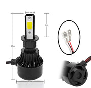 Auto Pearl H3 Car LED Foglight Bulb, 80W 3500LM 6000K (White Light LED Foglight Bulb/Auxiliary Lights) Pack of 2