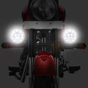 Auto Pearl 12LED Work Light, 20W Round Motorcycle Foglight Ultra Bright White light 12V Driving Spot Work Lights compatible with All Bike and Car