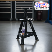 Auto Pearl 3 Ton Black Jack Stand For Cars Lifting, With 450 mm Of Maximum Lifting Height (Ed- Coated) compatible with All Car (Pack of 1)