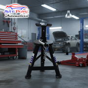 Auto Pearl 3 Ton Black Jack Stand For Cars Lifting, With 450 mm Of Maximum Lifting Height (Ed- Coated) compatible with All Car (Pack of 1)