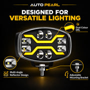 Auto Pearl 150W 10 Inch 35000LM 3-in-1 LED Work Light Spot Flood Combo Headlight Long Range LED Truck ECE with Hi LO Two-Tone Daytime Running Light