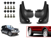O.E Type Custom Front and Rear Mud Flap Guard (Set of 4 Pcs) | Compatible with Mitsubishi | Black