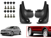 O.E Type Custom Front and Rear Mud Flap Guard (Set of 4 Pcs) | Compatible with Volkswagen | Black