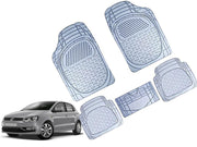 Heavy Duty Transparent 4Pcs PVC Rubber 6204 Clear Car Mat