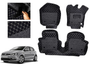 7D Car Floor Mats Luxury Leatherite 7D-Car Floor Mat with Velcro-Tape