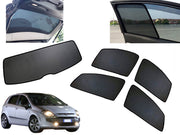 Z-Black Car Window Plug-in Half Sun Shades & Rear Dicky Curtain (Combo) for Fiat