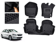 7D Car Floor Mats Luxury Leatherite 7D-Car Floor Mat with Velcro-Tape