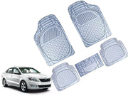 Heavy Duty Transparent 4Pcs PVC Rubber 6204 Clear Car Mat