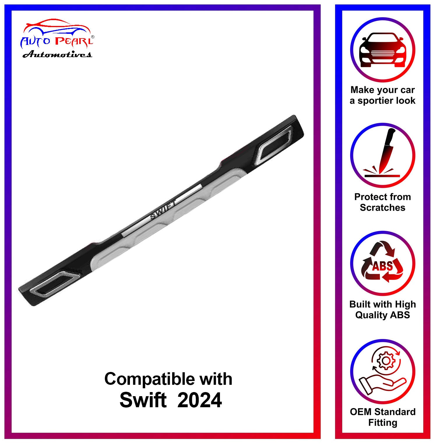 Bumper Diffuser Rear Reflector Imported Quality Compatible with Swift 2024