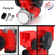 Air Horn with Compressor Snail Electric Car Horn 12V 150db Super Loud Nautilus Wiring Harness compatible with All Cars