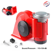 Air Horn with Compressor Snail Electric Car Horn 12V 150db Super Loud Nautilus Wiring Harness compatible with All Cars