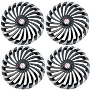 Press Type Hubcap Hunter Wheel Cover Replacements for OEM Steel Wheels Polypropylene Material with Retention Ring | Set of 4 Pcs