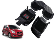9X Car Floor Mats Luxury Leatherite 9X-Car Floor Mat with Velcro-Tape