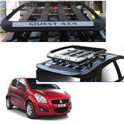 Car Roof Quest Luggage (4x 4) Frame Aluminum Roof Frame Universal Roof Frame Travel Frame Load Frame Load Over 100 kg Roof Shelves Luggage Box Roof Rack (Black)