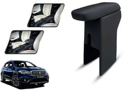 Auto Pearl Premium Car Armrest with Storage Box, High-Density Foam, Nappa Leatherette Black with double Stitching, No Obstruction to Rear Window Buttons, for S-Cross Facelift (2017-2020)