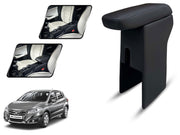 Auto Pearl Premium Car Armrest with Storage Box, High-Density Foam, Nappa Leatherette Black with double Stitching, No Obstruction to Rear Window Buttons, for S-Cross (2015-2017)