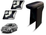 Auto Pearl Premium Car Armrest with Storage Box, High-Density Foam, Nappa Leatherette Black with double Stitching, No Obstruction to Rear Window Buttons, for S-Cross (2015-2017)