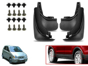 O.E Type Custom Front and Rear Mud Flap Guard (Set of 4 Pcs) | Compatible with HYUNDAI | Black