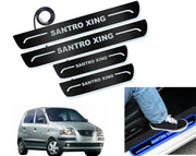 Auto Pearl Car Door Foot Step Led Sill/Scuff Plates With Mirror Finish Compatible with All Models (Set of 4)