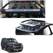 Car Roof Quest Luggage (4x 4) Frame Aluminum Roof Frame Universal Roof Frame Travel Frame Load Frame Load Over 100 kg Roof Shelves Luggage Box Roof Rack (Black)