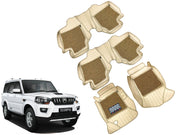 9X Car Floor Mats Luxury Leatherite 9X-Car Floor Mat with Velcro-Tape