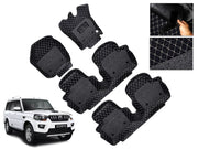 7D Car Floor Mats Luxury Leatherite 7D-Car Floor Mat with Velcro-Tape