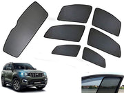Z-Black Car Window Plug-in Half Sun Shades & Rear Dicky Curtain (Combo) for Mahindra