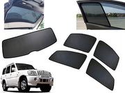 Z-Black Car Window Plug-in Half Sun Shades & Rear Dicky Curtain (Combo) for Mahindra
