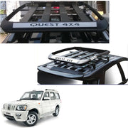 Car Roof Quest Luggage (4x 4) Frame Aluminum Roof Frame Universal Roof Frame Travel Frame Load Frame Load Over 100 kg Roof Shelves Luggage Box Roof Rack (Black)