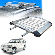 Car Roof Luggage (4x 4) Frame Aluminum Roof Frame Universal Roof Frame Travel Frame Load Frame Load Over 100 kg Roof Shelves Luggage Box Roof Rack (Silver)