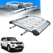 Car Roof Luggage (4x 4) Frame Aluminum Roof Frame Universal Roof Frame Travel Frame Load Frame Load Over 100 kg Roof Shelves Luggage Box Roof Rack (Silver)