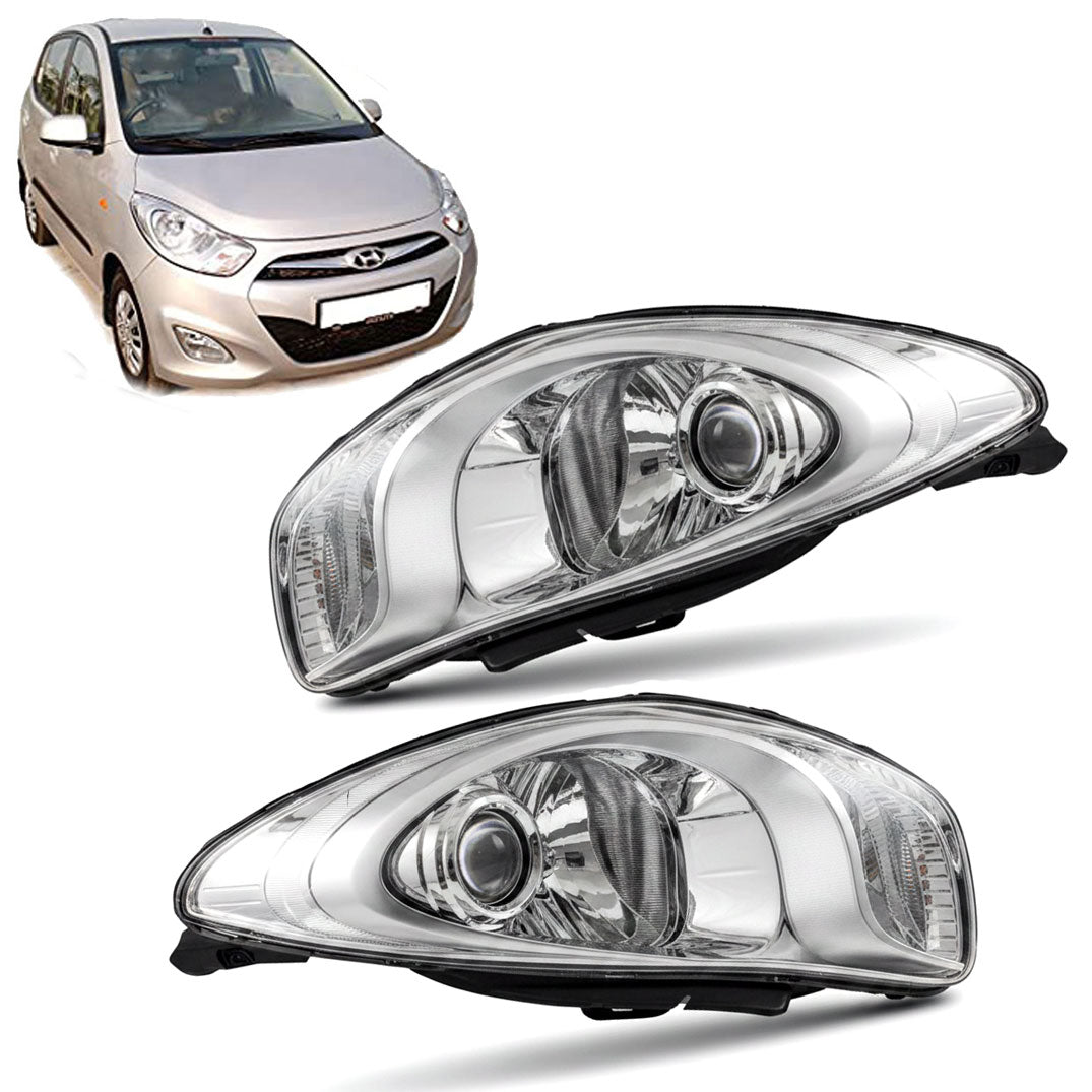 Auto Pearl Headlight Assembly Compatible with i10 (2011-2017)