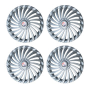 Press Type Hubcap Hunter Wheel Cover Replacements for OEM Steel Wheels Polypropylene Material with Retention Ring | Set of 4 Pcs