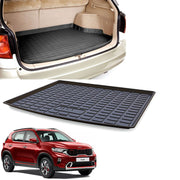 PVC Dustproof, Waterproof, Foldable & Antiskid Car Dicky, Trunk, Boot Mat Dicky Mat (Black)