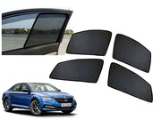 Z-Black Window Plug-in Half Sun Shades Car Curtain for Skoda