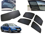 Z-Black Car Window Plug-in Half Sun Shades & Rear Dicky Curtain (Combo) for Skoda
