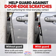 Car Door Edge Guard for Suzuki Models, Anti Scratch Door Protector, Soft Rubber & Silicone Shock Absorber | Prevents Dents & Paint Damage | Universal Fit Car Door Protection Strip (Black, Set of 4)