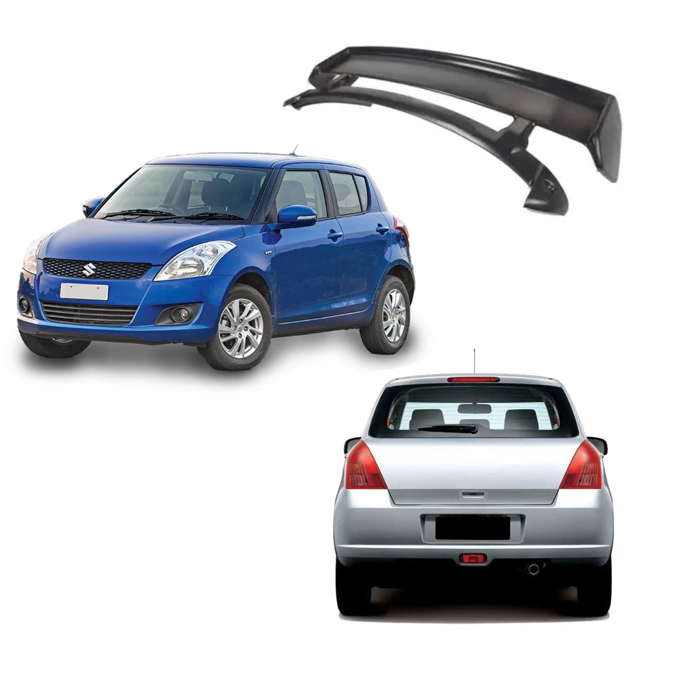 ABS Monster Roof Spoiler Compatible with Swift 2011-2014 | Car Spoiler with Light Weight | Color - Black