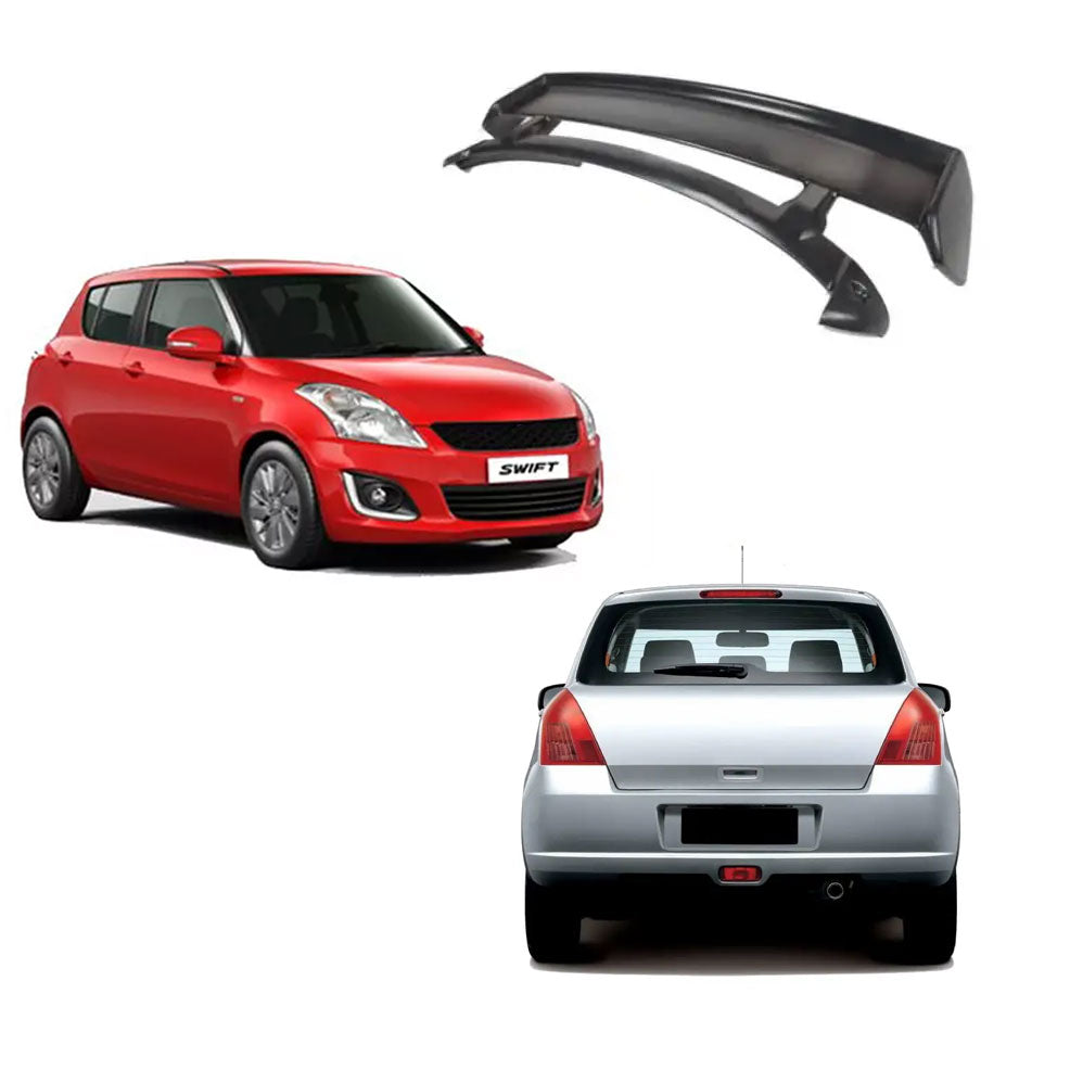 ABS Monster Roof Spoiler Compatible with Swift 2015-2017 | Car Spoiler with Light Weight | Color - Black