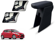 Auto Pearl Premium Car Armrest with Storage Box, High-Density Foam, Nappa Leatherette, No Obstruction to Rear Window Buttons, for Swift 2011