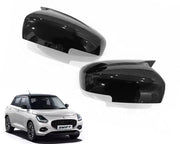 Auto Pearl Batman Style Car Side Mirror Cover Cap, ABS Material, Black, Compatible for All Car (Pack of 2)