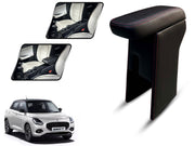 Auto Pearl Premium Car Armrest with Storage Box, High-Density Foam, Nappa Leatherette, No Obstruction to Rear Window Buttons, for Swift 2024