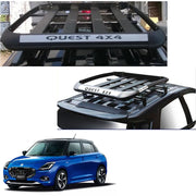Car Roof Quest Luggage (4x 4) Frame Aluminum Roof Frame Universal Roof Frame Travel Frame Load Frame Load Over 100 kg Roof Shelves Luggage Box Roof Rack (Black)